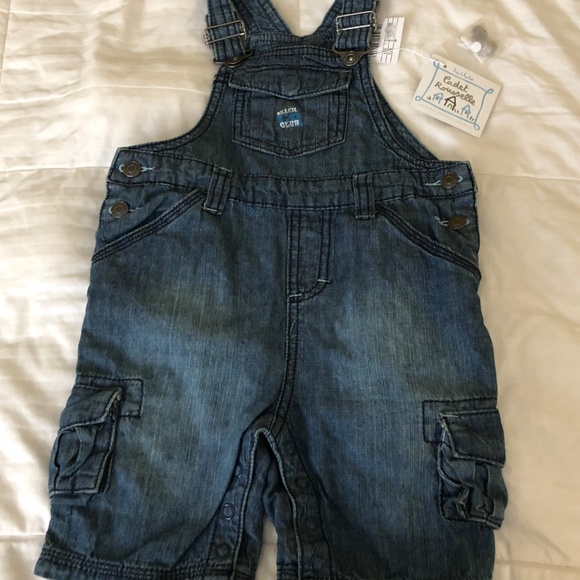 Cadet Rousselle Baby Boy Jean Overalls 18 mths NWT - Picture 1 of 7
